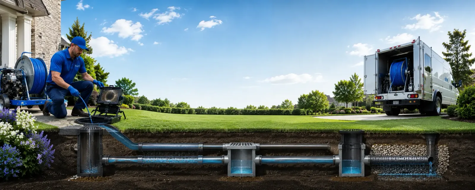 Outdoor drain cleaning information for Sweet, ID
